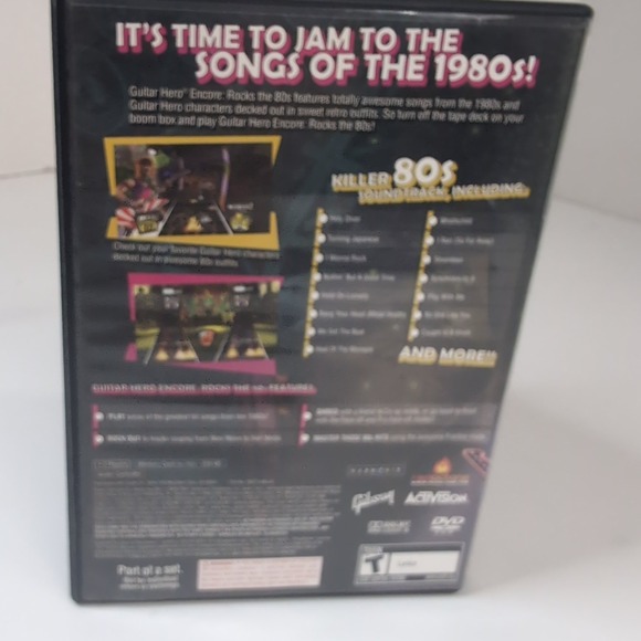 Guitar Hero Encore - Rocks The 80s (Sony PlayStation 2 PS2) - CASE + Manual Only - Picture 3 of 3